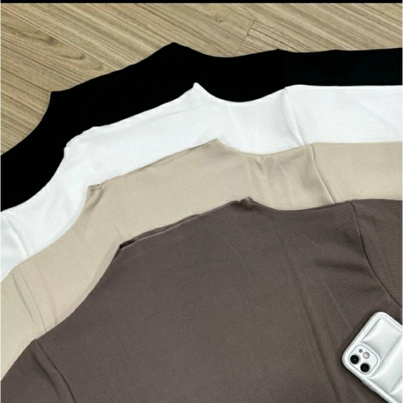 Turtleneck Inner Lengan Panjang Bahan Rib Tebal Premium Part2