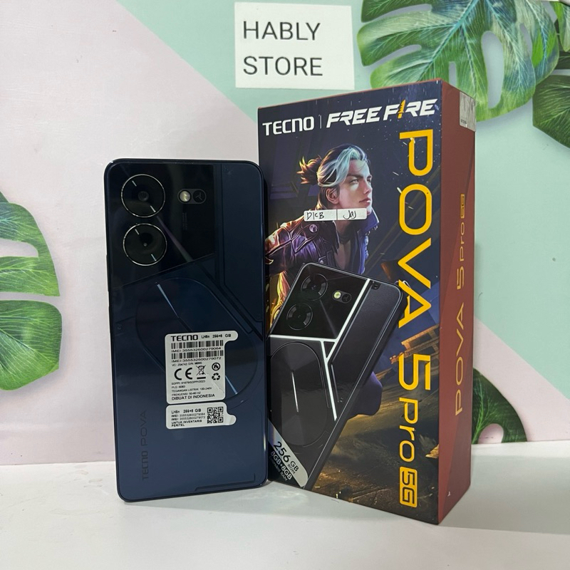 TECNO POVA 5 PRO 5G 8/256GB SECOND FULLSET