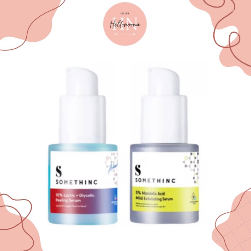 SOMETHINC - 5% Mandelic Acid Mild Exfoliating Serum | SOMETHINC 10% Lactic + Glycolic Peeling Serum 