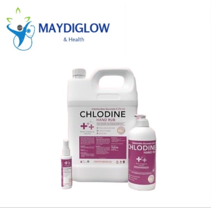 CHLODINE HAND RUB/HANDSANITIZER DENGAN MOISTURIZER/LEMBUT DI TANGAN