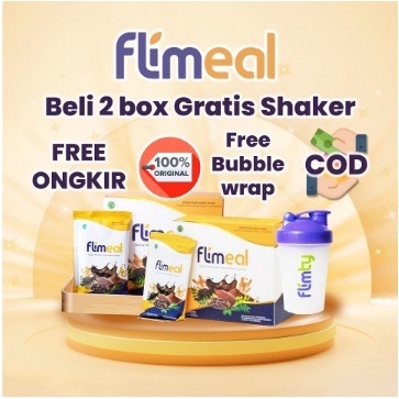 

Flimeal 2 Box Makanan Diet Rendah Kalori Sereal Coklat Meal Replacement By Flimty Halal BPOM