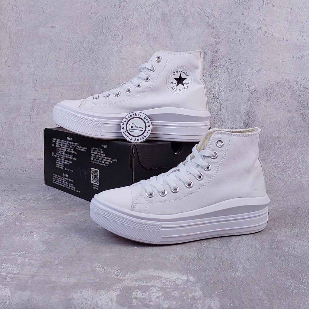 Converse Chuck Move Platform High White
