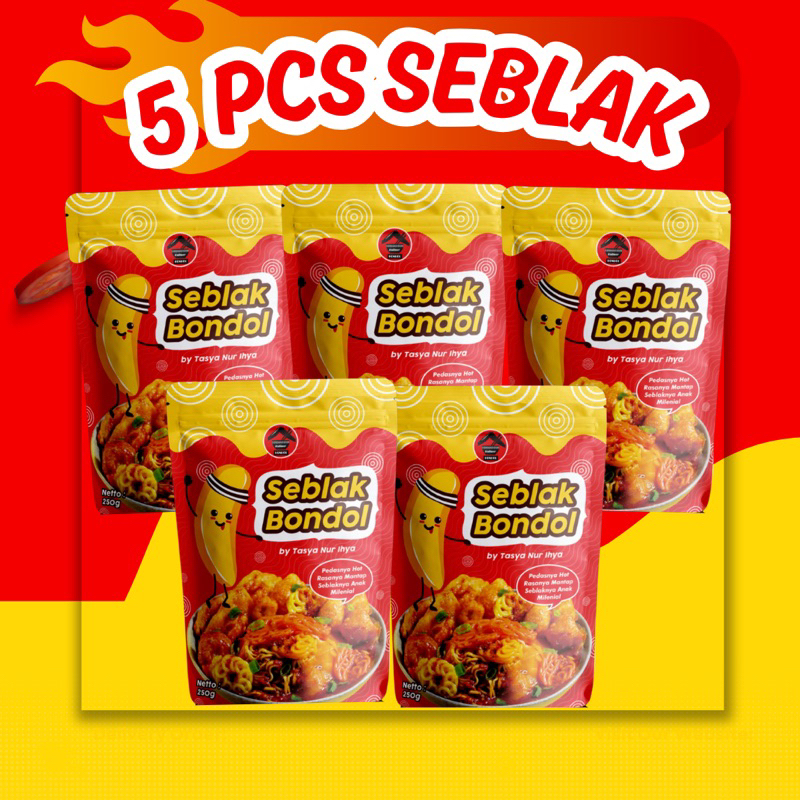 

PAKET HEMAT 5 SEBLAK JUMBO HOT JELETOT