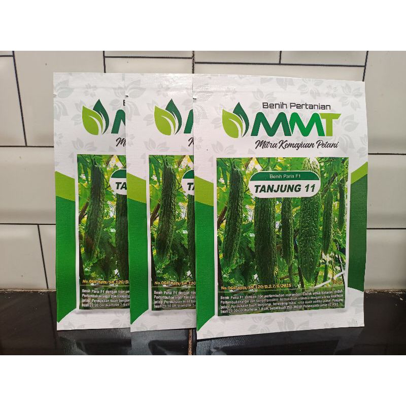 

Benih Paria Pare Tanjung 11 F1 isi Kemasan 10 gram (55-75 Butir) Kadaluarsa. 2025 (Terbaru Berkwalitas)/Termurah/Sangat Tahan Pucuk Daun Kriting & (Virus Gemini)/Perawatan Mudah /Tahan simpan kulit hijau/Berbobot buah lebat/Disukai Pasar/100% Ori Pabrik