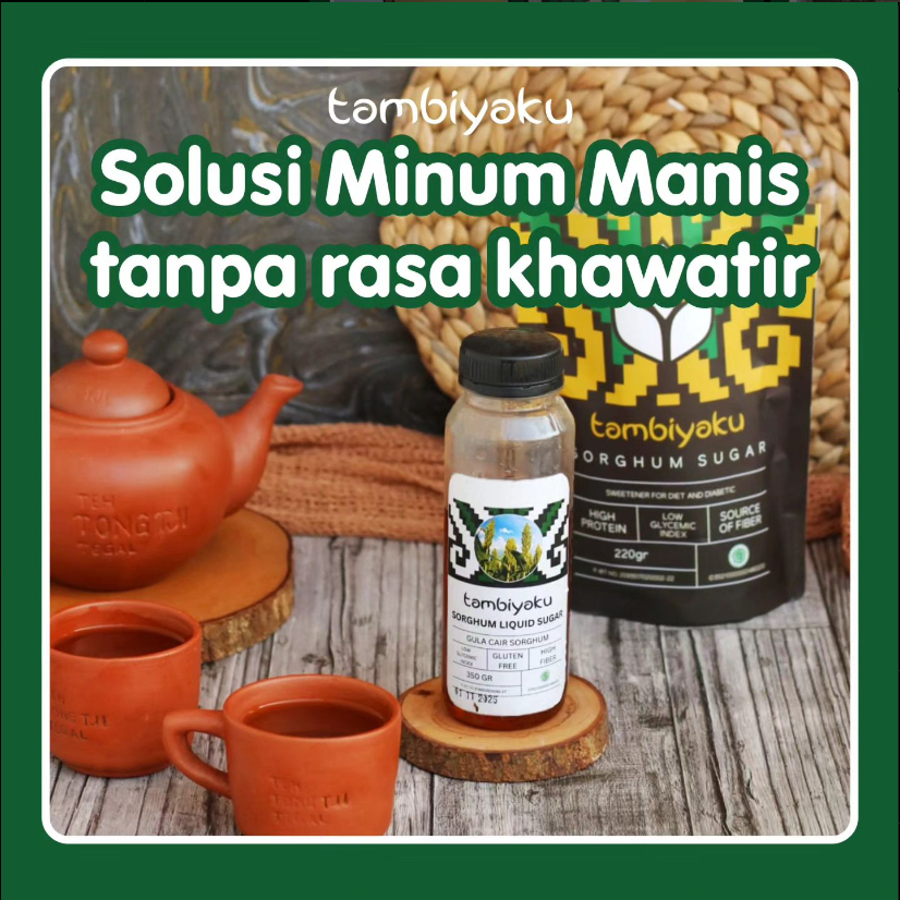 

RB TAMBIYAKU Gula Sorghum Cair Gula Alami Low GI Botol 350 ml