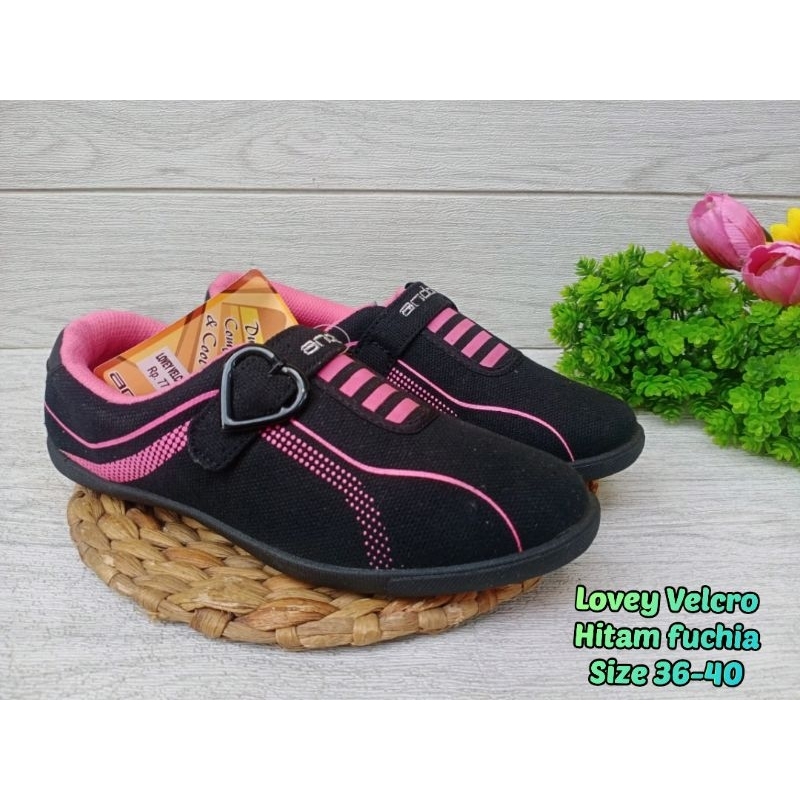 SLIP ON WANITA ANDO RANIA SIZE 31-40 - SEPATU SEKOLAH ANAK PEREMPUAN MURAH - SEPATU FLAT ANAK SEKOLA