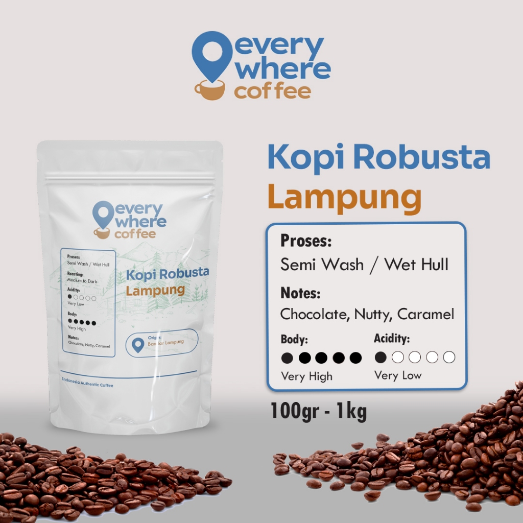 

Biji Kopi Robusta Lampung