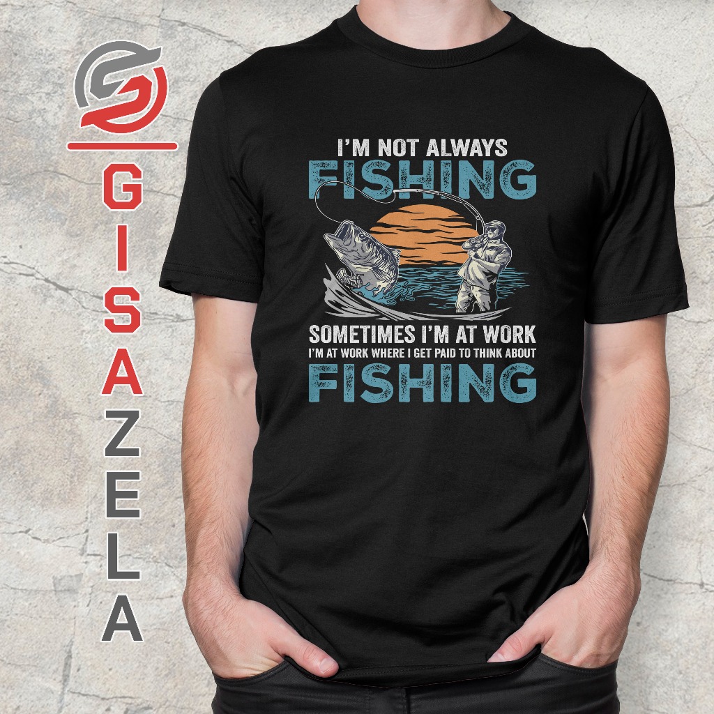 GISAZELA Kaos Hobi Mancing Distro Tebal Combed 24s Original Premium Murah Oblong Part 4