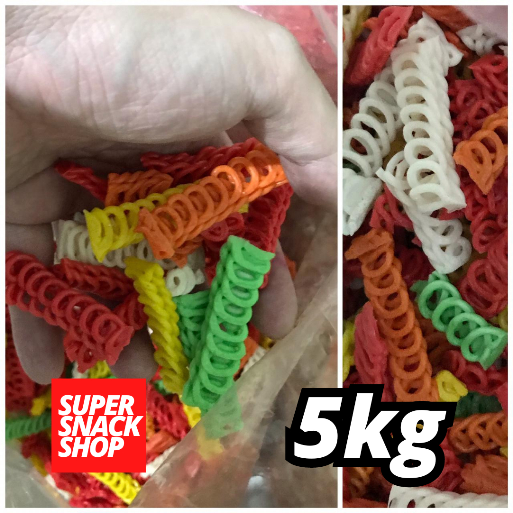 

KRUPUK / KERUPUK MENTAH / KERUPUK SEBLAK RANTE WARNA 5KG