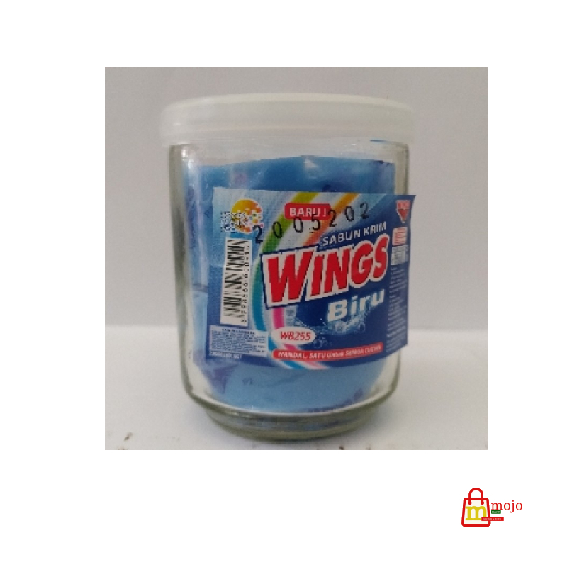 Sabun Cream Wings Biru Gelas Kecil