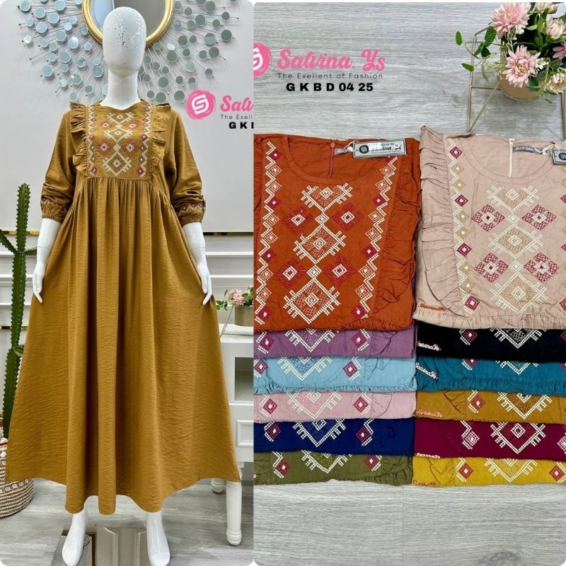SALVINA YS DRESS BORDIR