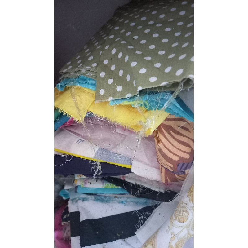 KAIN PERCA KAIN SISA KATUN CVC / LOKAL