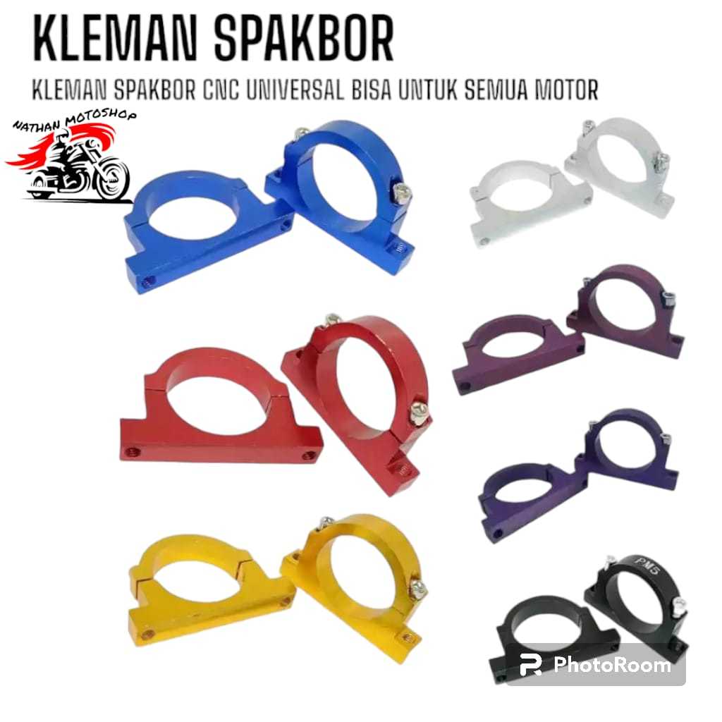 Kleman Spakbor CNC PNP CBR Ninja Satria Fu Vixion Mio Beat Scoopy Supra KLX Vario Supra Universal