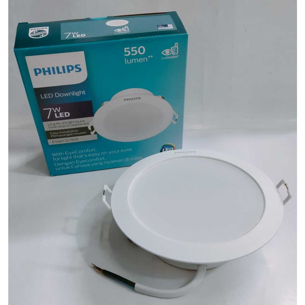 LAMPU DOWNLIGHT LED PHILIPS ERIDANI DL190B 7WATT  LAMPU LED PLAFON DOWNLIGHT 7W