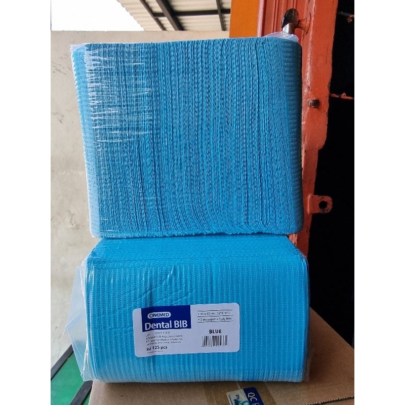 Dental Bib OneMed Polybib Biru