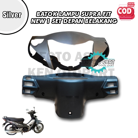 Batok Kepala Depan Dan Belakang Honda Supra Fit New Silver 2006-2009