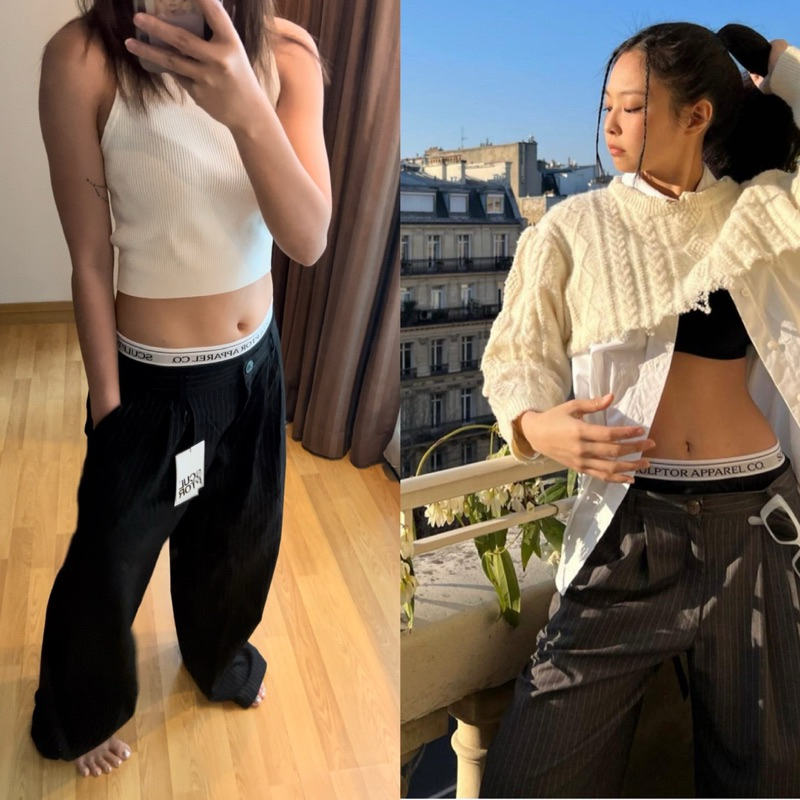 [READY] SCULPTOR LOWRISE PINTUCK PANTS