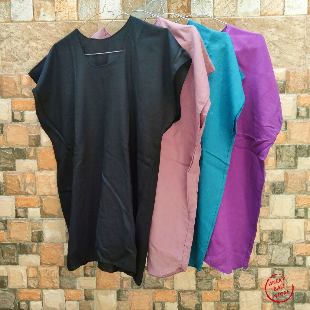Atasan baju polos Bali, Kaos Bali murah, kain halus adem nyaman, pakaian wanita , Baju Tidur , casua