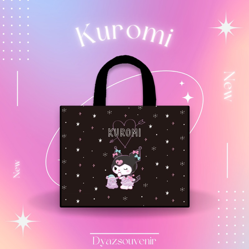

Tas Souvenir Goodiebag Kuromi Sanrio New Stylish