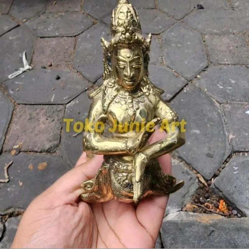 PATUNG RATU ULAR PATUNG KUNINGAN asli warna Emas dan Hitam PREMIUM