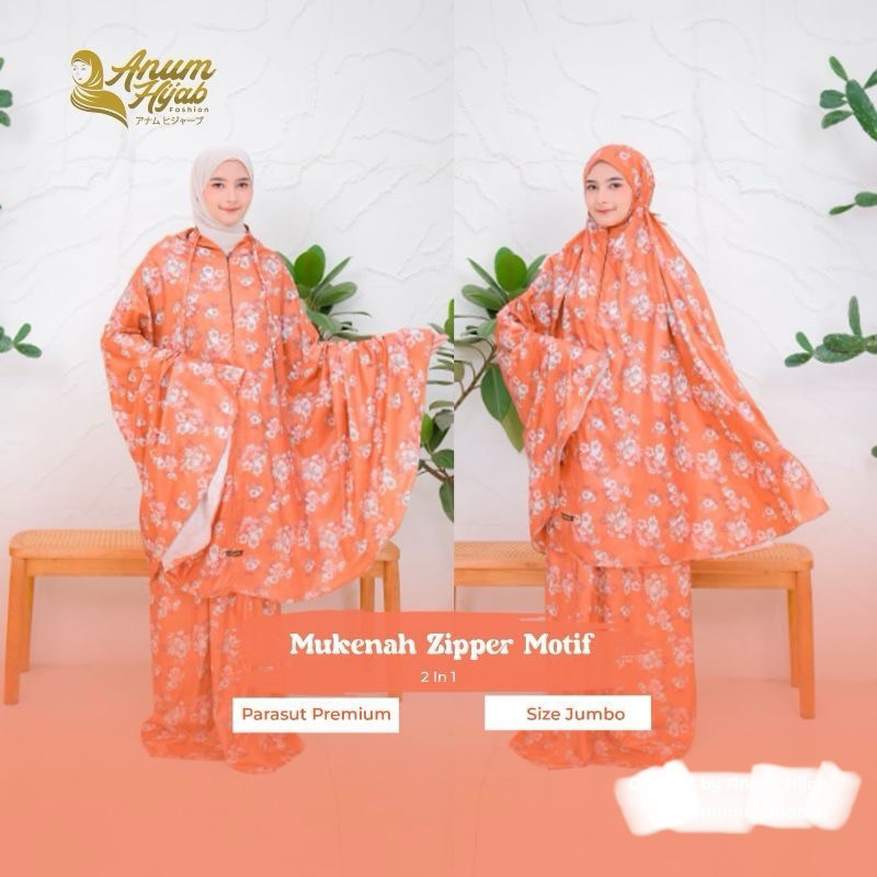 (ANUM) Mukenah Traveling Matt Parasut Premium Model Motif