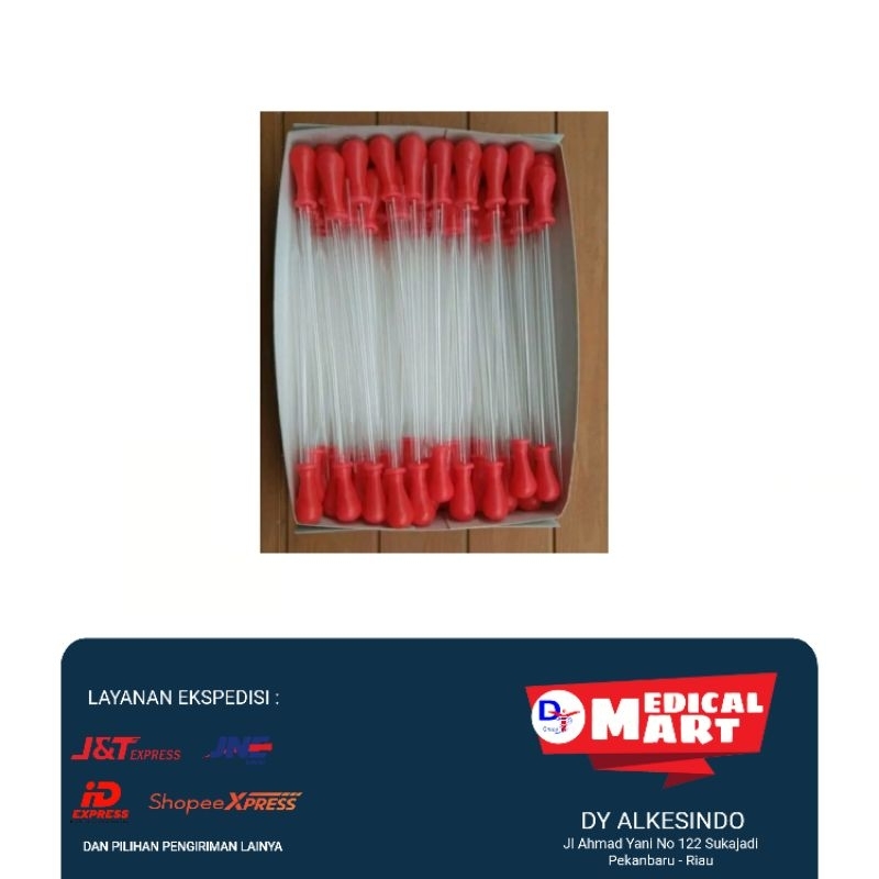 Pipet tetes kaca panjang