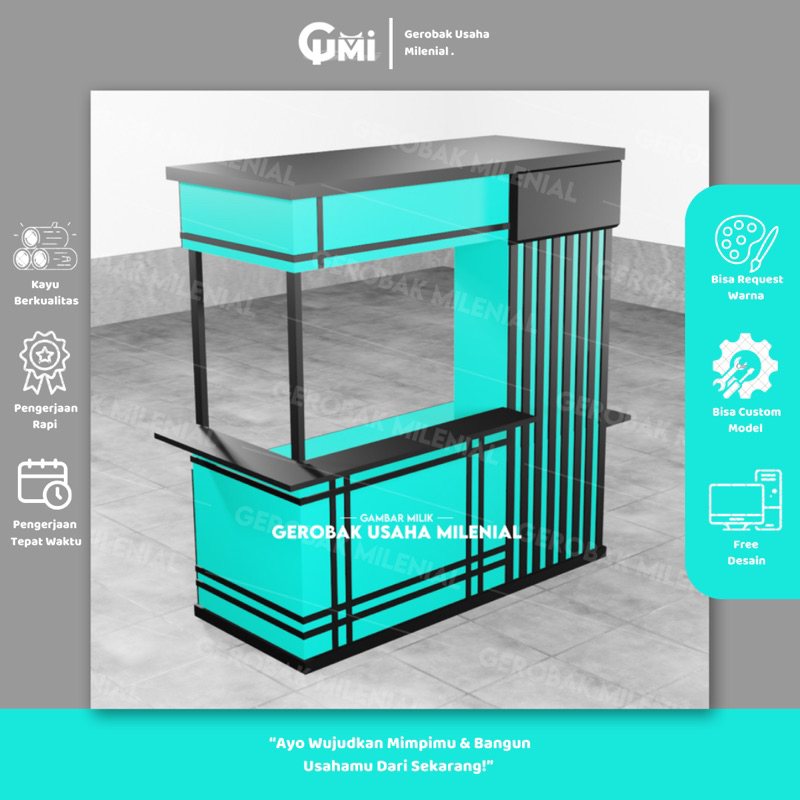 Gerobak Booth Minuman Milenials - Gerobak Jus Buah | Gerobak Coffe Shop