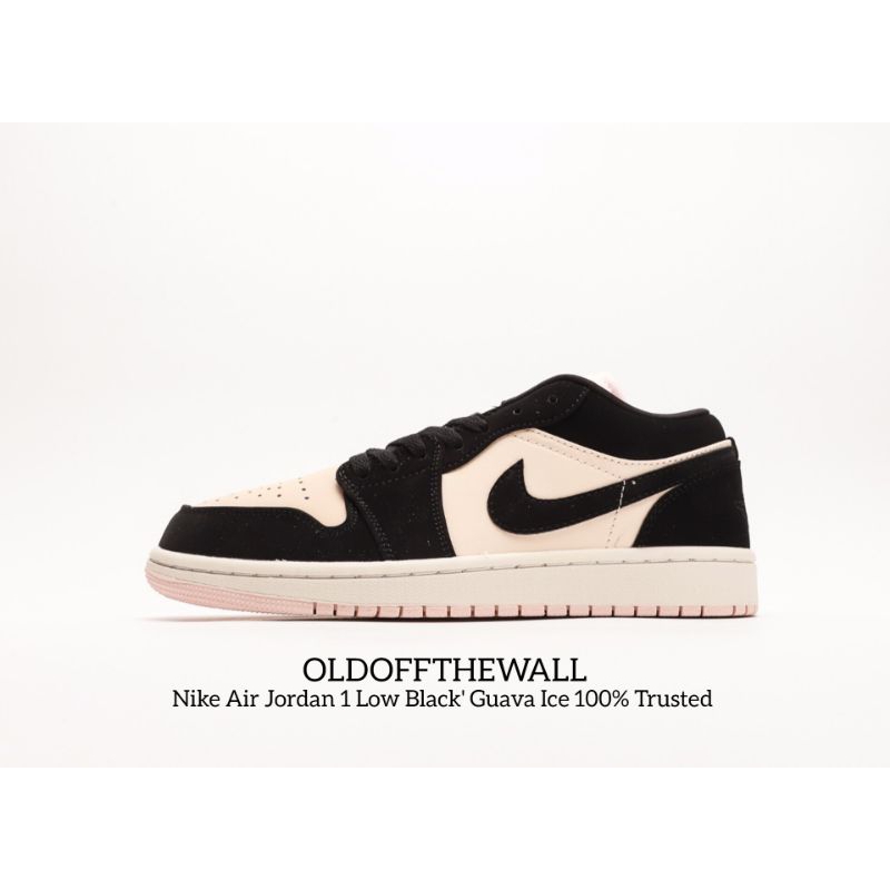 SEPATU Air Jordan 1 Low Black' Guava Ice