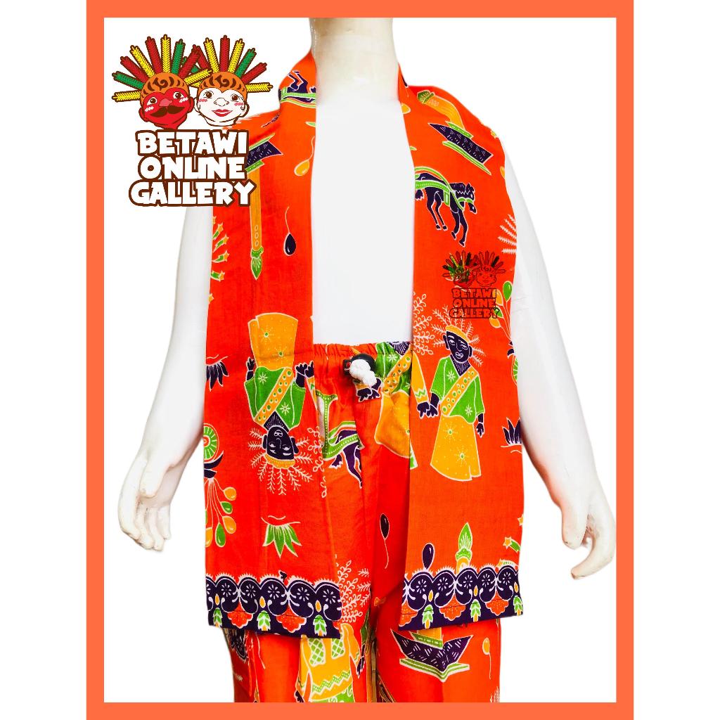 Paket Cukin Syal Betawi Anak Ondel Ondel / Cukin Selendang Betawi Anak