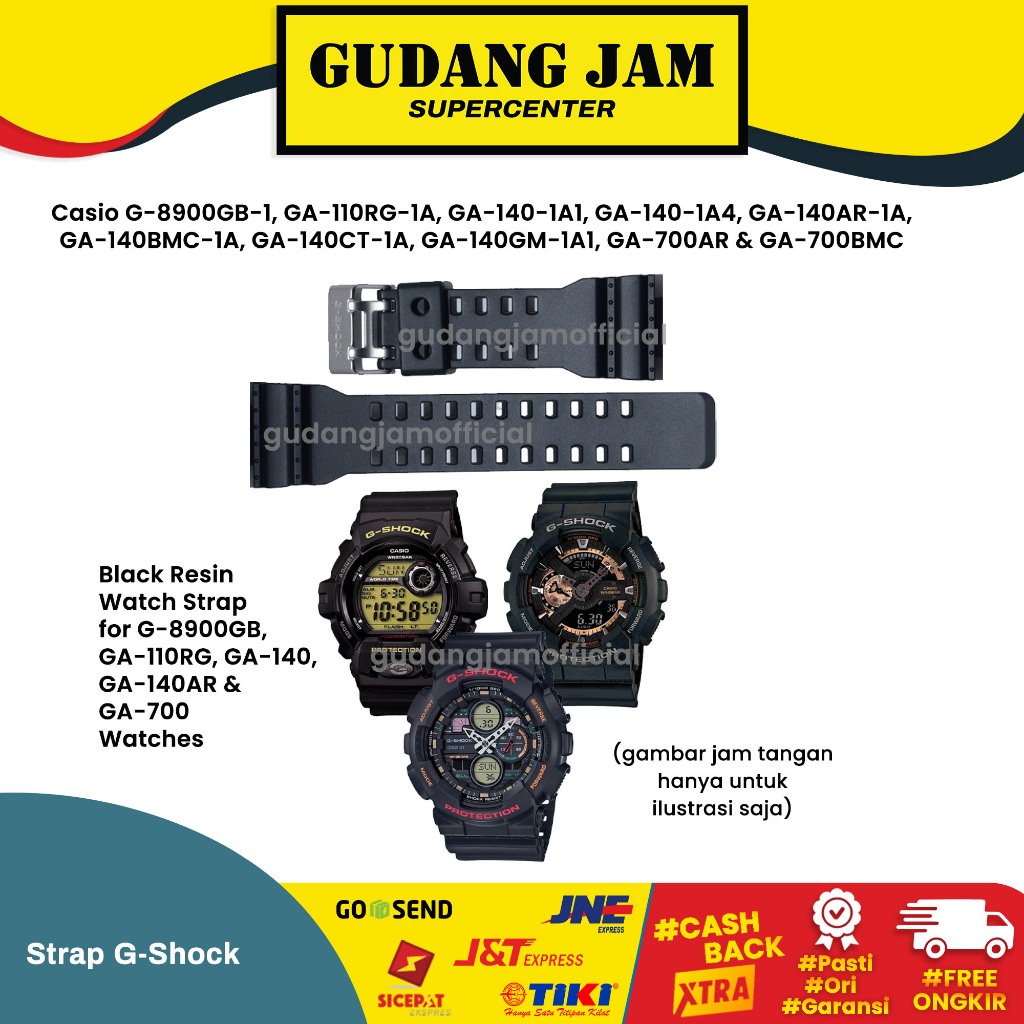 Tali Strap G-Shock G-8900GB G8900GB GA-110RG GA140 GA-140 Original