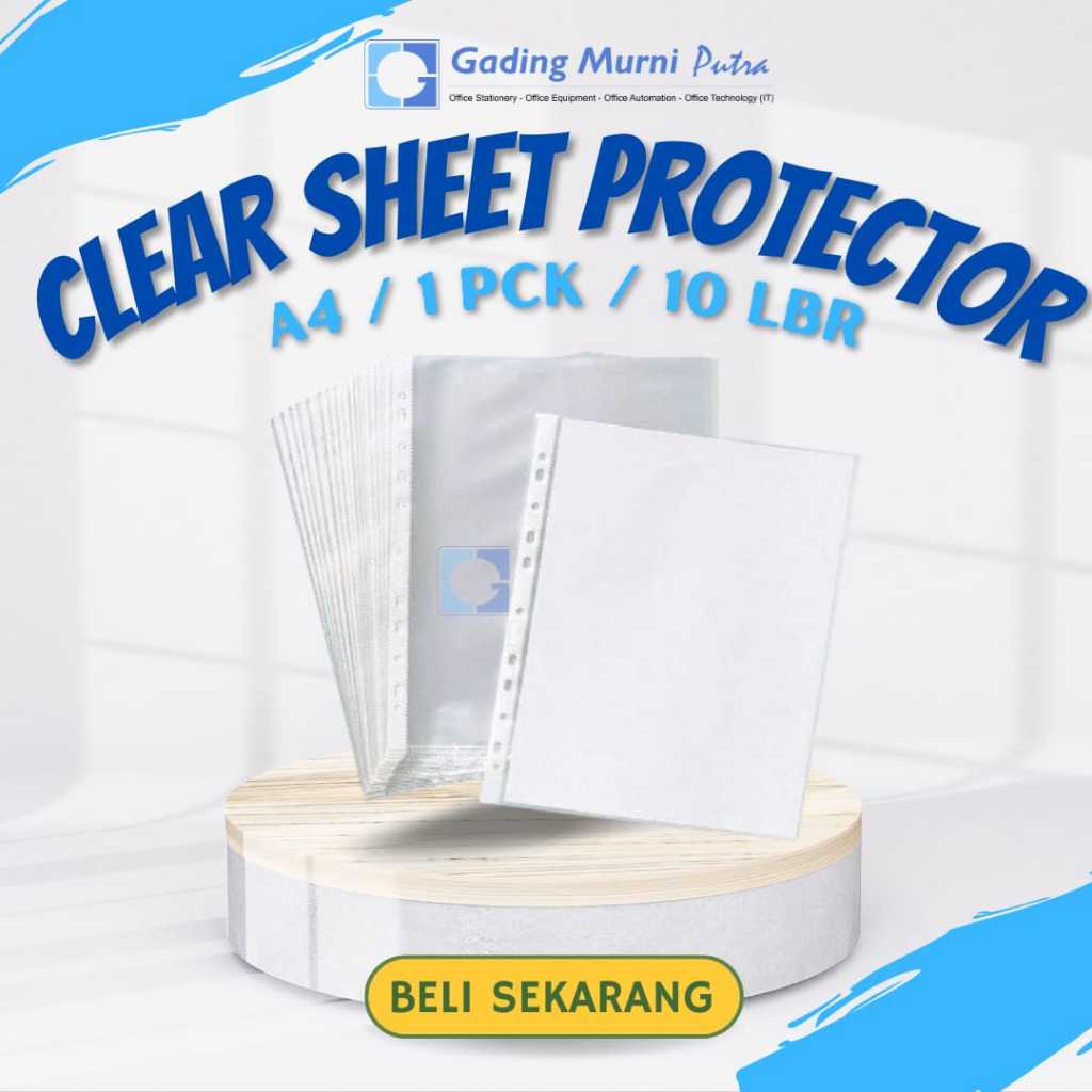 

Sheet Protector A4 PP File Clear Sheet V-Tec 10 Lembar