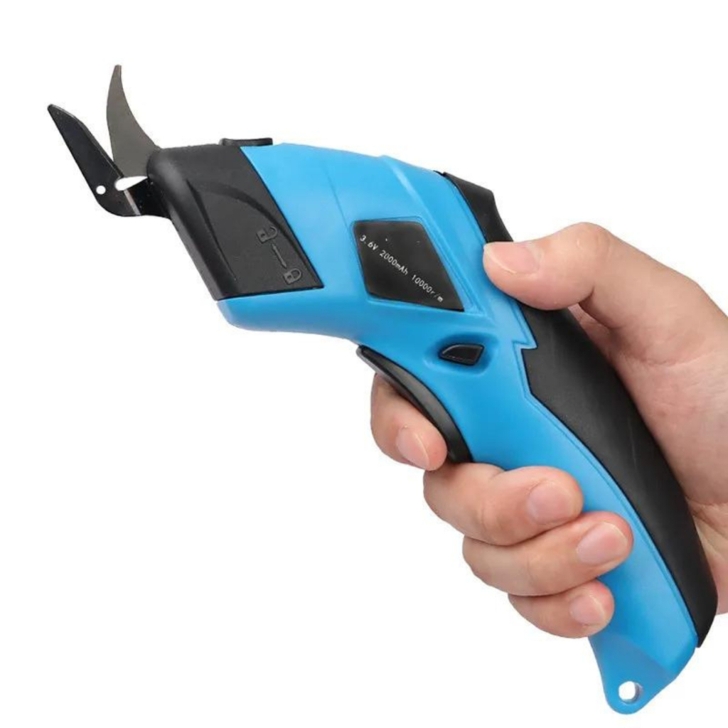 

Gunting Potong Kain Kertas Karpet PVC Elektrik Scissor Cutter Auto Charger Electric Portable