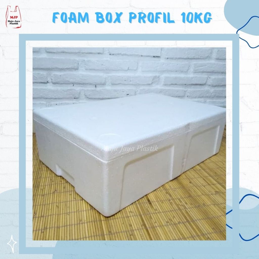 Box Styrofoam 10kg | Kotak Makanan Beku Ikan Buah Daging | Foam Box Packing Sterofoam
