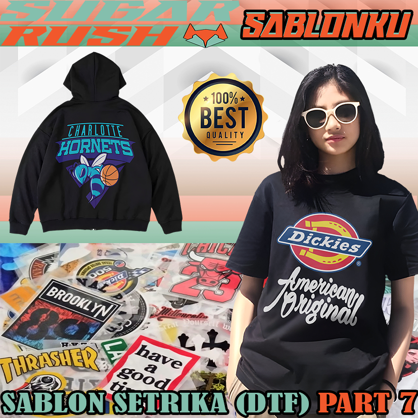 Sablon kaos dtf sablon setrika part 7 ukuran a4/a4/a5 sablon custom sablon logo