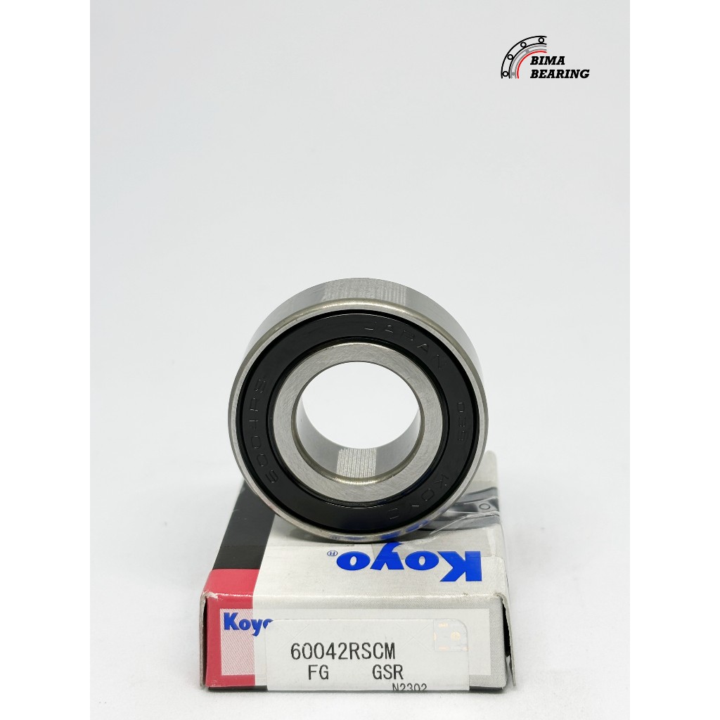 Bearing 6004 2Rs Tutup Karet Koyo JAPAN Laher 20X42X12 Lahar Roda Motor 60042Rs Ori
