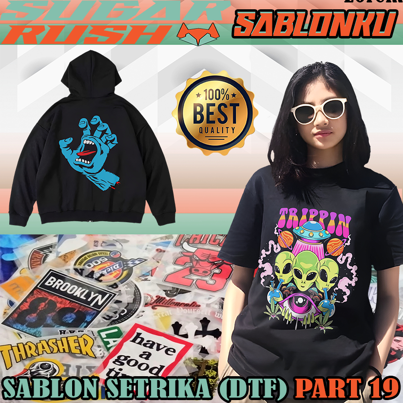 Sablon DTF satuan sablon setrika kaos part 19 sablon a5/a4/a3 sablon custom