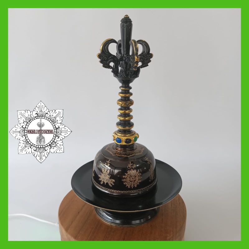 GENTA BALI DEWATA NAWA SANGA BONGKOK 8 CM HITAM /GENTA BONGKOK NAWA SANGA 8 CM