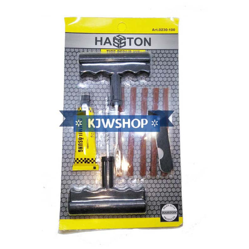 Alat Tambal Ban Tubles Set 8 pcs Hasston Tambal Ban Cubles Alat Tambal Tubless Tire Repair Set Karet
