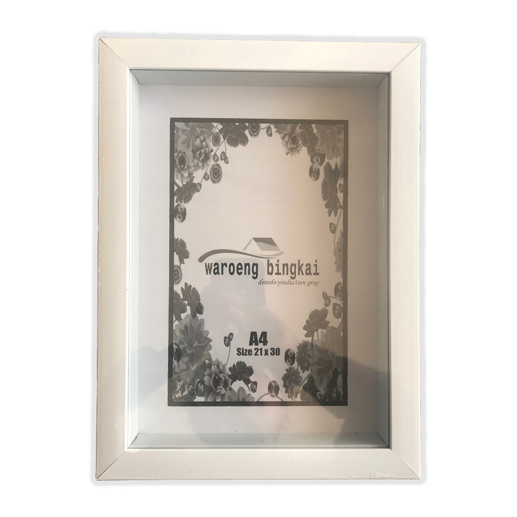 Frame bingkai mahar box 3D ukuran A4 21X30 cm minimalis