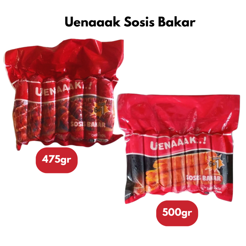 

Belfoods Uenaaak Sosis Bakar Ayam 475gr 500gr