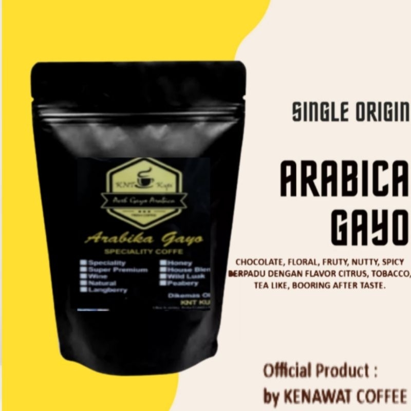 KOPI BUBUK MURNI ARABIKA SPECIALTY GAYO ACEH ASLI ORIGINAL 250 GRAM KOPI BUBUK HALUS MURNI 100%  TAN