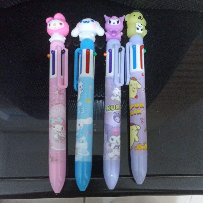

Bolpoin Pulpen kepala sanrio bisa berganti 6 warna