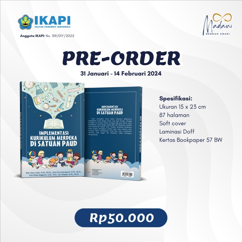 

Buku_Implementasi Kurikulum Merdeka di Satuan Paud_Soft Cover