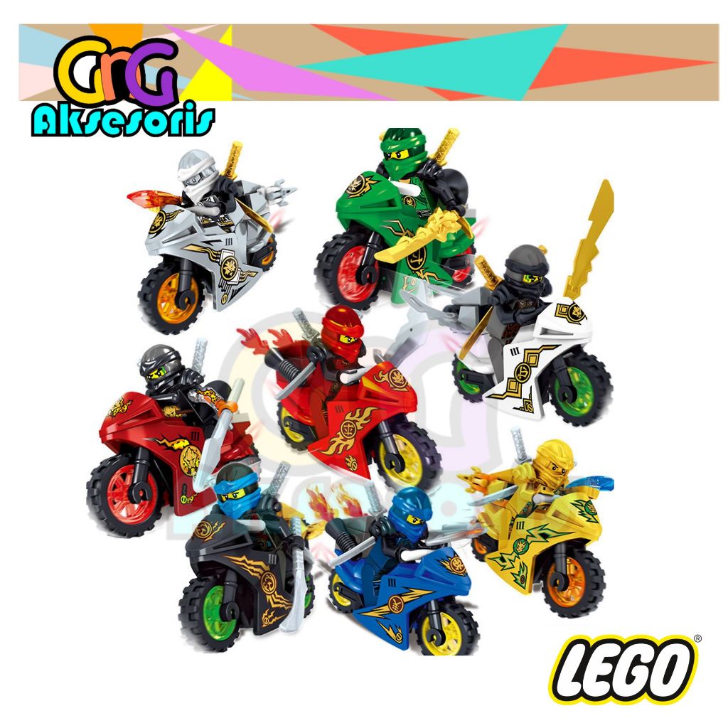 Mainan lego motor ninja go