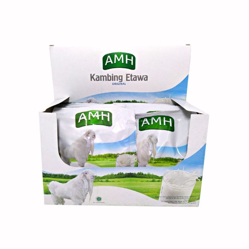 

SUSU KAMBING ETAWA AMH ORIGINAL 1 BOX ISI 10 SACHET SUSU KESEHATAN
