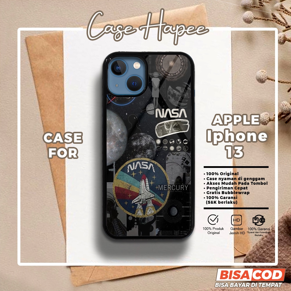 Case Iphone 13 Casing Iphone 13 [NASA] Casehapee Case Glossy Case Aesthetic Custom Case Premium Soft