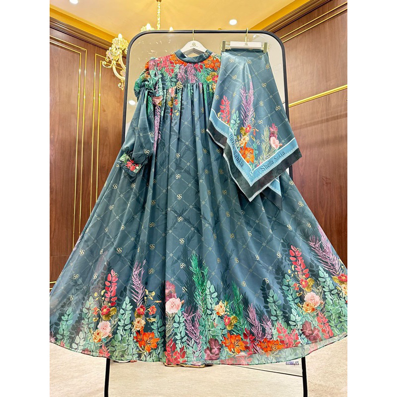 Shellasaukia Gamis Set Hijab