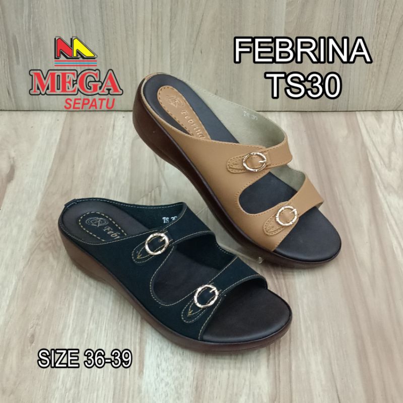 SANDAL WANITA TERBARU TINGGI ALAS 5CM MEREK FEBRINA TS30