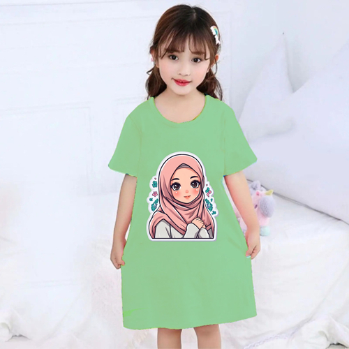 GG Dress Anak Baju Lebaran Ramadhan Dress Anak Fashion MuslimTerbaru Motif Sajidah