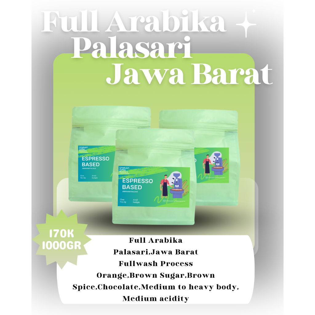 

BIJI KOPI FULL ARABIKA PALASARI JAWA BARAT GRADE ES KOPI SUSU 1KG